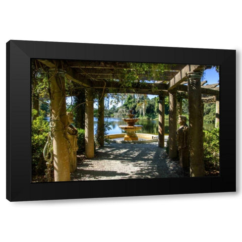 Gaias Fountain  Black Modern Wood Framed Art Print by Hausenflock, Alan