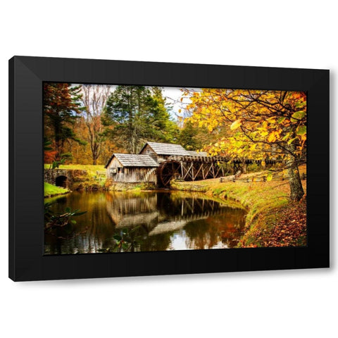 Mabry Mill I Black Modern Wood Framed Art Print with Double Matting by Hausenflock, Alan