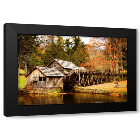 Mabry Mill III Black Modern Wood Framed Art Print with Double Matting by Hausenflock, Alan