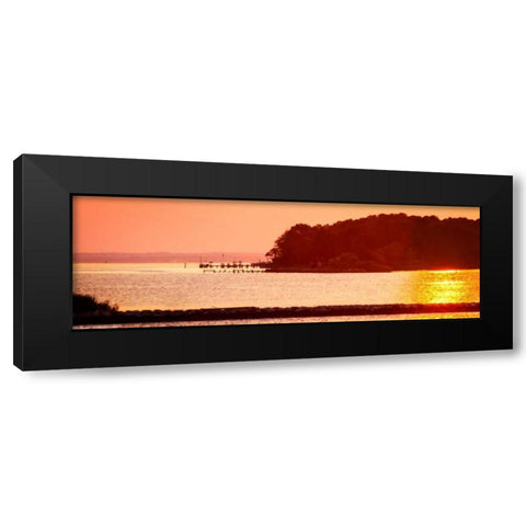 Potomac Sunset I Black Modern Wood Framed Art Print by Hausenflock, Alan