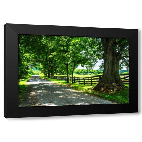 Cumberland County II Black Modern Wood Framed Art Print with Double Matting by Hausenflock, Alan