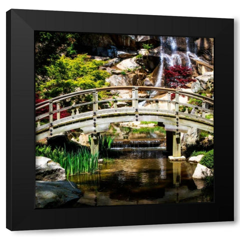 Japanese Garden V Black Modern Wood Framed Art Print with Double Matting by Hausenflock, Alan