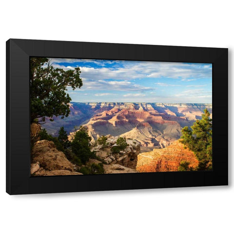 Canyon Shadows I Black Modern Wood Framed Art Print by Hausenflock, Alan