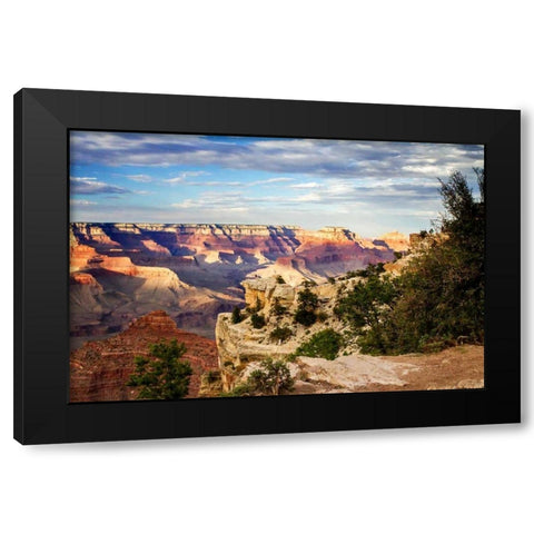 Canyon Shadows II Black Modern Wood Framed Art Print by Hausenflock, Alan