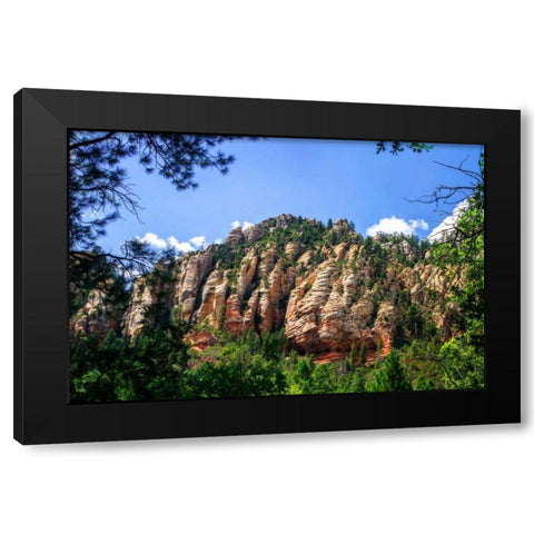 Sedona Skies III Black Modern Wood Framed Art Print with Double Matting by Hausenflock, Alan