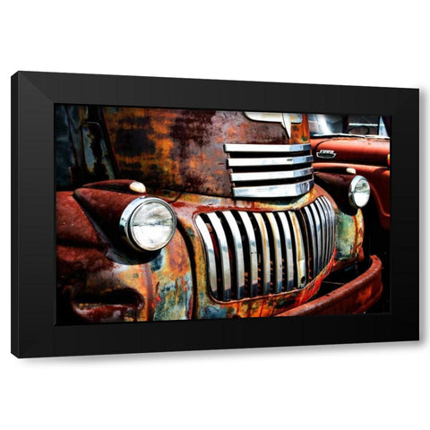 Rusty Old Truck I Black Modern Wood Framed Art Print with Double Matting by Hausenflock, Alan