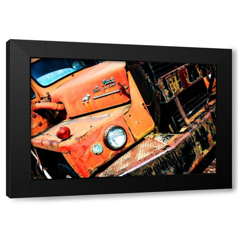 Rusty Old Truck VI Black Modern Wood Framed Art Print with Double Matting by Hausenflock, Alan