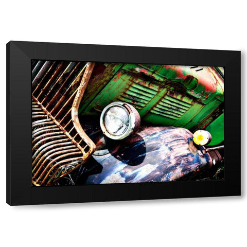 Rusty Old Truck VII Black Modern Wood Framed Art Print by Hausenflock, Alan