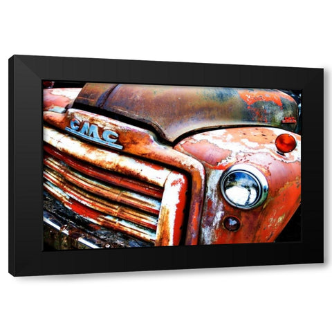 Rusty Old Truck VIII Black Modern Wood Framed Art Print by Hausenflock, Alan