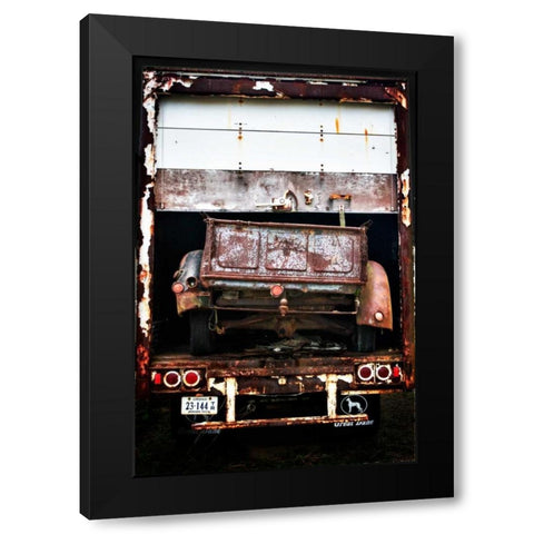 Old Truck in Truck Black Modern Wood Framed Art Print with Double Matting by Hausenflock, Alan