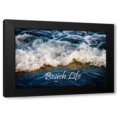 Beach Life Black Modern Wood Framed Art Print by Hausenflock, Alan