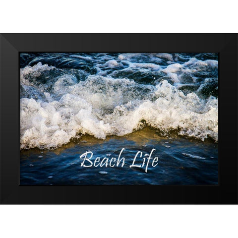 Beach Life Black Modern Wood Framed Art Print by Hausenflock, Alan