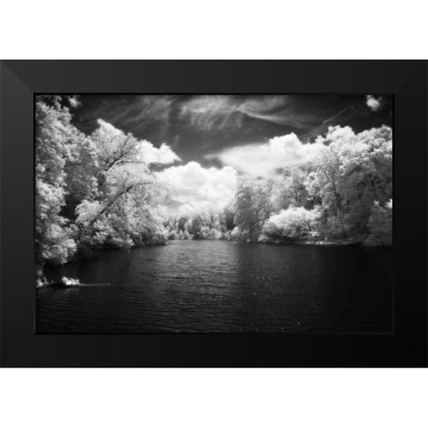 Stratford Pond I Black Modern Wood Framed Art Print by Hausenflock, Alan