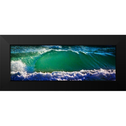 Breaking Wave II Black Modern Wood Framed Art Print by Hausenflock, Alan