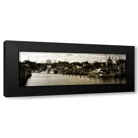 Annapolis Harbor Black Modern Wood Framed Art Print with Double Matting by Hausenflock, Alan