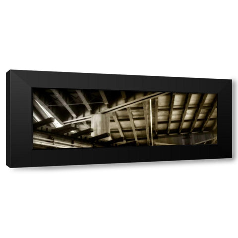 Structure I Black Modern Wood Framed Art Print with Double Matting by Hausenflock, Alan