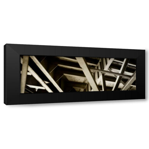 Structure II Black Modern Wood Framed Art Print with Double Matting by Hausenflock, Alan