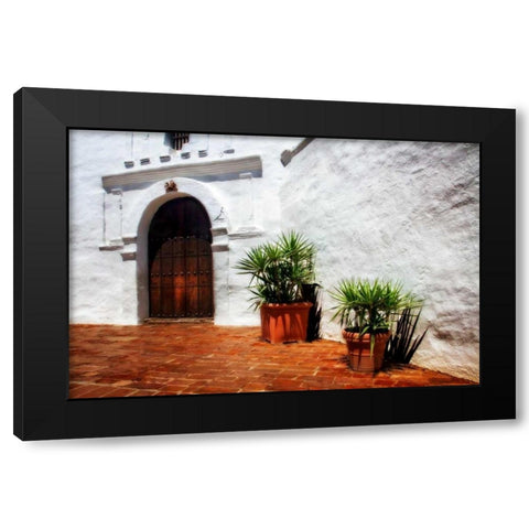 Old California Mission I Black Modern Wood Framed Art Print with Double Matting by Hausenflock, Alan