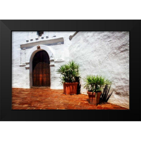 Old California Mission I Black Modern Wood Framed Art Print by Hausenflock, Alan