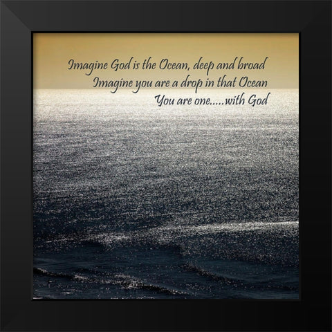 Gods Ocean Black Modern Wood Framed Art Print by Hausenflock, Alan