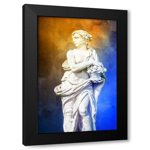 Greek Lady II Black Modern Wood Framed Art Print with Double Matting by Hausenflock, Alan