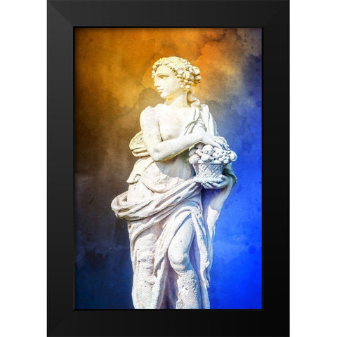 Greek Lady II Black Modern Wood Framed Art Print by Hausenflock, Alan