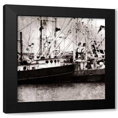 Cape May Fleet I Black Modern Wood Framed Art Print with Double Matting by Hausenflock, Alan