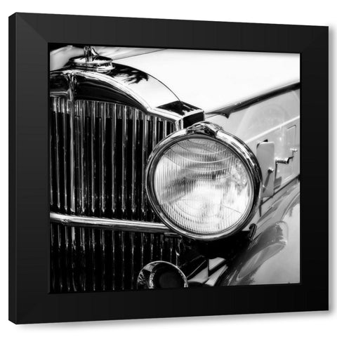 Vintage Roadster II Black Modern Wood Framed Art Print with Double Matting by Hausenflock, Alan