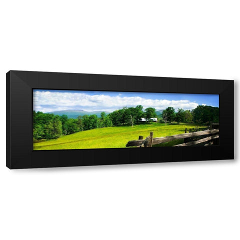 Crozet Mountains II Black Modern Wood Framed Art Print with Double Matting by Hausenflock, Alan