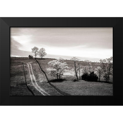 Lonely Road II Black Modern Wood Framed Art Print by Hausenflock, Alan