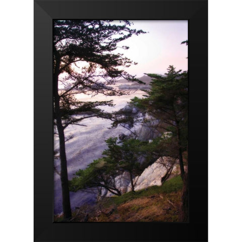 Carmel Highlands Sunset III Black Modern Wood Framed Art Print by Hausenflock, Alan