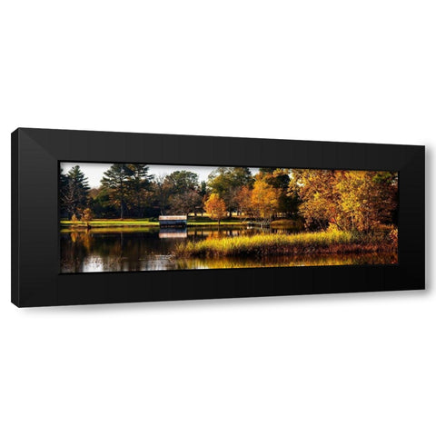 Autumn on the Mattaponi Black Modern Wood Framed Art Print with Double Matting by Hausenflock, Alan