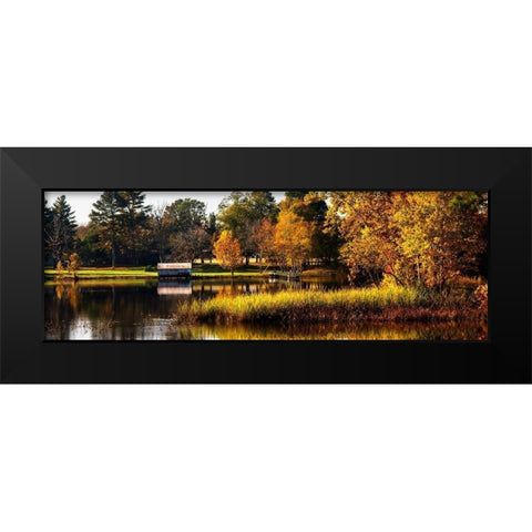 Autumn on the Mattaponi Black Modern Wood Framed Art Print by Hausenflock, Alan