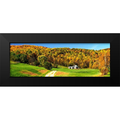 Rolling Autumn Hills II Black Modern Wood Framed Art Print by Hausenflock, Alan