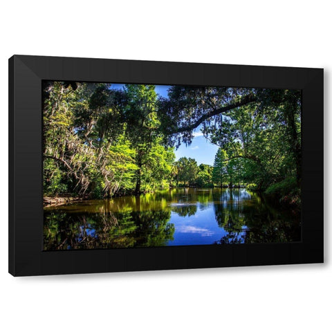 Draytons Pond Black Modern Wood Framed Art Print with Double Matting by Hausenflock, Alan