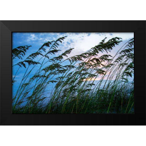 Stormy Beach II Black Modern Wood Framed Art Print by Hausenflock, Alan