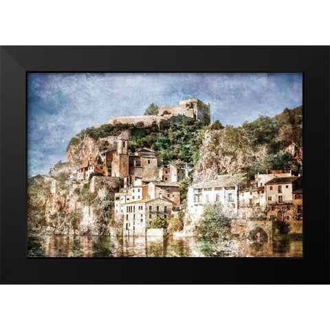 Ciudad Espaand#241;ola Black Modern Wood Framed Art Print by Hausenflock, Alan