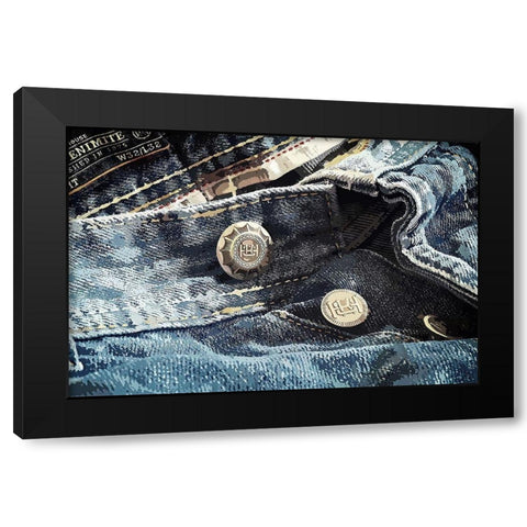 Jeans Black Modern Wood Framed Art Print by Hausenflock, Alan