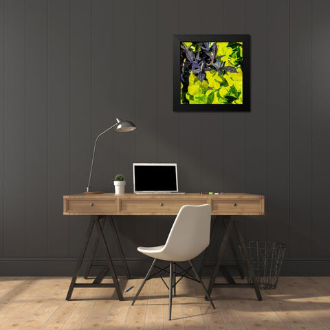 Colorful Leaves I Black Modern Wood Framed Art Print by Hausenflock, Alan