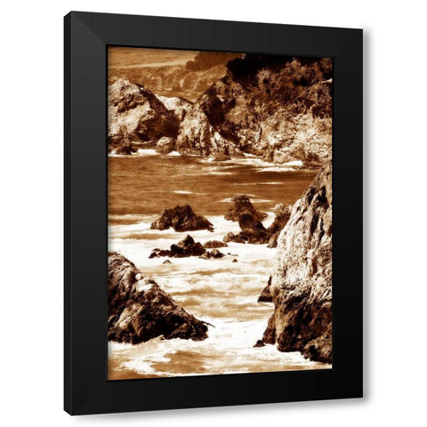 Garrapata Highlands V Black Modern Wood Framed Art Print with Double Matting by Hausenflock, Alan