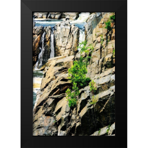 Cascading Water I Black Modern Wood Framed Art Print by Hausenflock, Alan