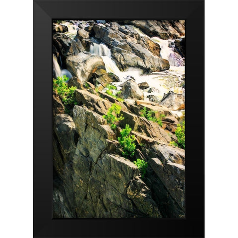 Cascading Water II Black Modern Wood Framed Art Print by Hausenflock, Alan