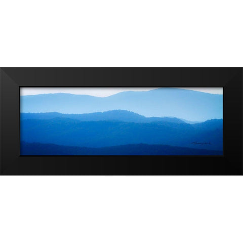 The Blue Ridge II Black Modern Wood Framed Art Print by Hausenflock, Alan