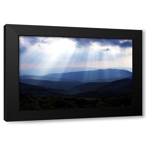 The Blue Ridge III Black Modern Wood Framed Art Print with Double Matting by Hausenflock, Alan