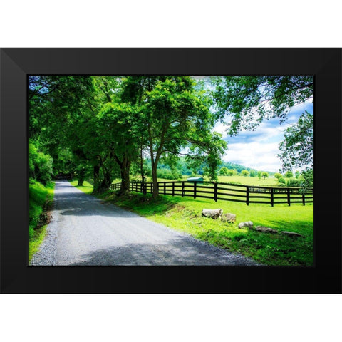 The Road Home Black Modern Wood Framed Art Print by Hausenflock, Alan