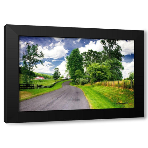 Virginia Byway Black Modern Wood Framed Art Print with Double Matting by Hausenflock, Alan