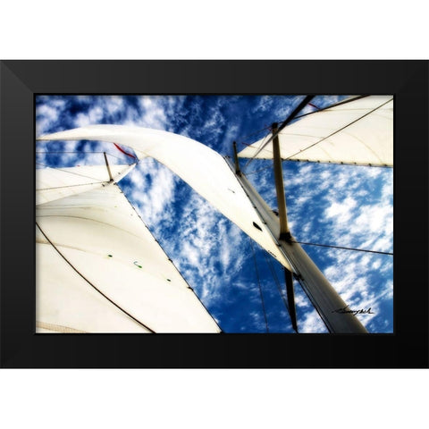 Windjammer II Black Modern Wood Framed Art Print by Hausenflock, Alan