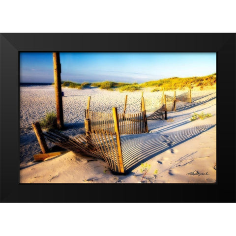 Sand and Sunshine Black Modern Wood Framed Art Print by Hausenflock, Alan