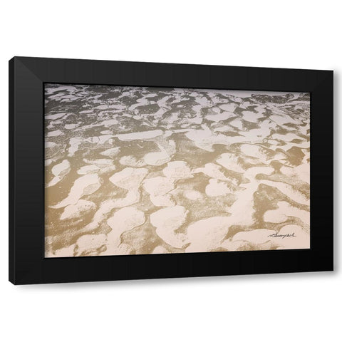 Sand Black Modern Wood Framed Art Print with Double Matting by Hausenflock, Alan