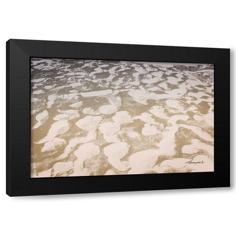 Sand Black Modern Wood Framed Art Print by Hausenflock, Alan